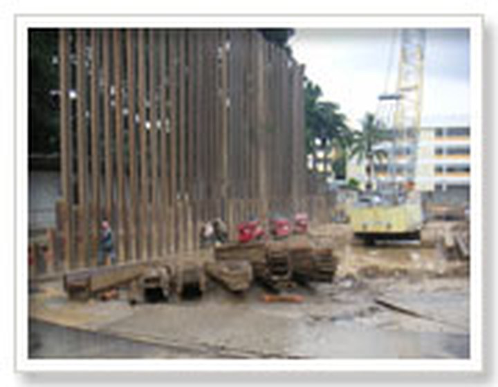 Sheet pile works